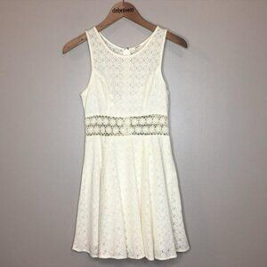 free people cream and white dress